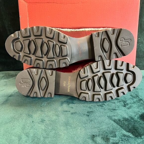 DONALD PLINER Crinkle Patent Leather Loafer Shoes (NWOT) - Picture 6 of 11